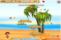 Dora and diego beach treasure: gameplay