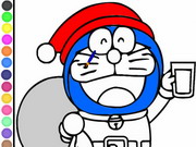 Doraemon Coloring Papa Noel gameplay