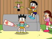 Doraemon Nobita Playing Badmin gameplay