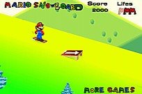 Mario Snowboard gameplay