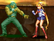 Sailor Moon Vs KOF gameplay
