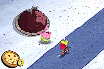 Sponge Bob Square Pants: Pizza Toss gameplay
