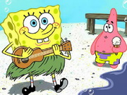 SpongeBob At Beach Jigsaw gameplay