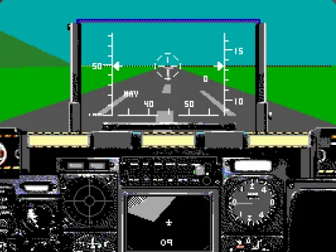 Lined up for takeoff (EGA)