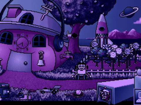 The same area, by night.