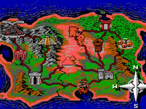 The level map shows you where you're heading.