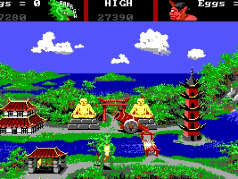 The third level has got an Eastern flair.