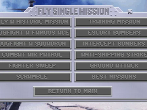 Single Mission Menu