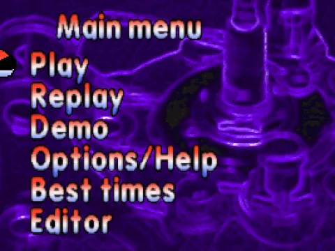 Main menu