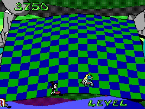 Beetlejuice chomps down a bug.