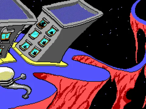 Moving onto another level inserts cut-scenes of ethereal space.