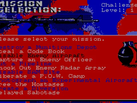 Mission selection (CGA)