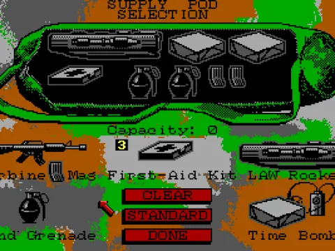 Preparing your supply pods.