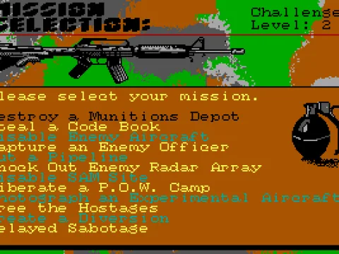 Select one of these missions.