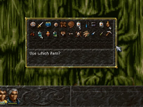 Some riddles require the use of gathered items.