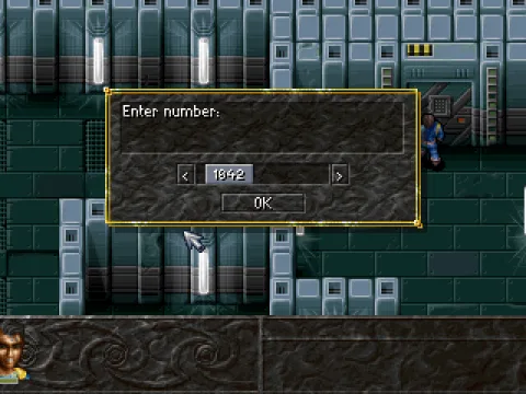 You cannot type numbers, even for entering a code, a slider is used.