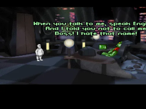 Alien minion reporting to the boss...err highness