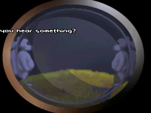 Checking the peep hole