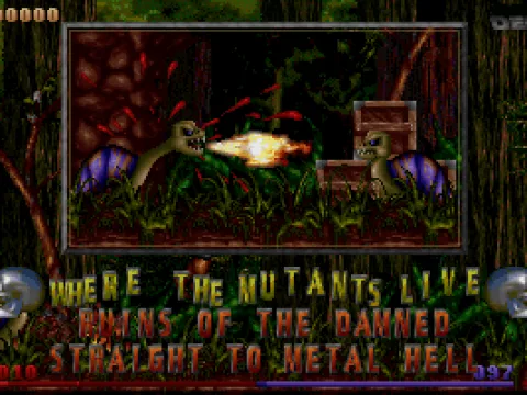 Episode selection screen (shareware version).