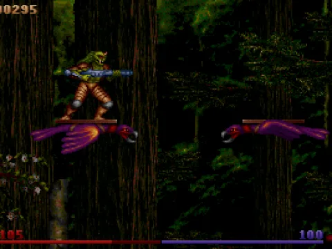 Run and jump on moving platforms.