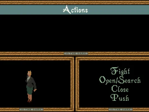 The menu allows you to choose various actions