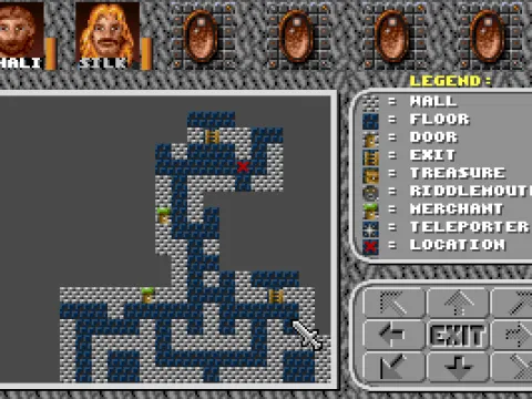 A very handy automap is available in the towns!