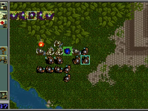 A hectic battle scene