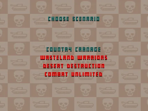 The game load screen shows the available levels