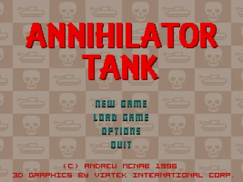 The game loads to this screen