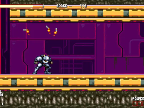 Using one of the two missile weapons