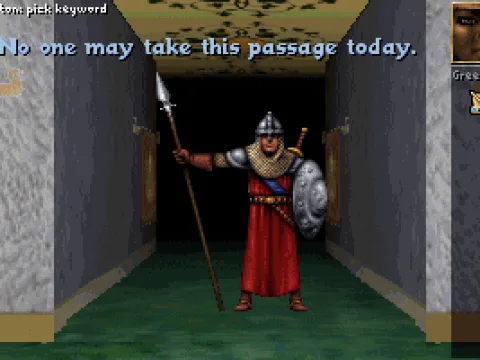 A guard just doing his job