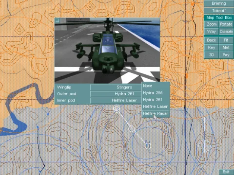 Selecting the weapons for this mission.
