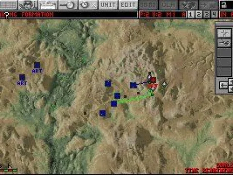 The map offers a strategic overhead view.