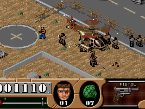 A helicopter took off to fly an attack run.