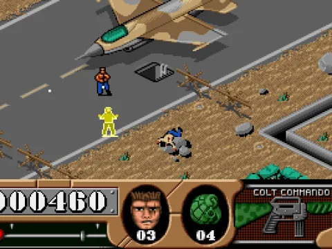 An airbase has been invaded - it's up to you to drive the unwanted guests out.