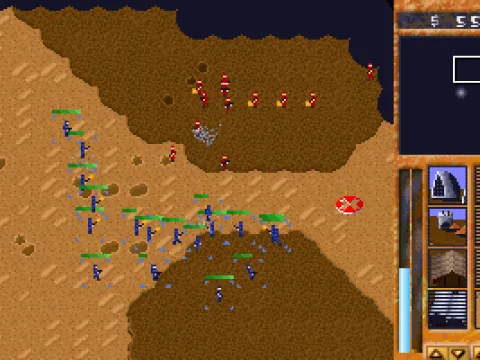 An Atreides contingent runs into heavy resistance on the way to the enemy base.