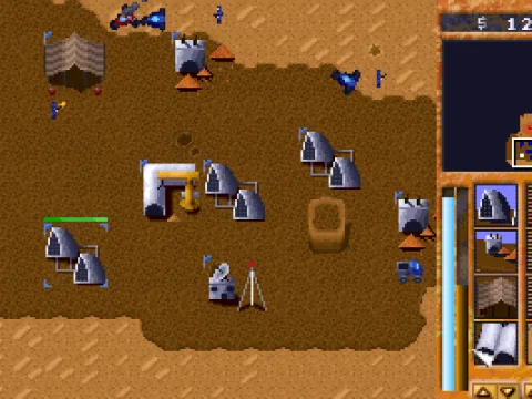 Like in Dune II and Command & Conquer, you need to build a radar facility to activate the minimap.