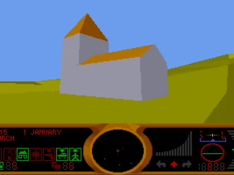 Exploring the map on foot.