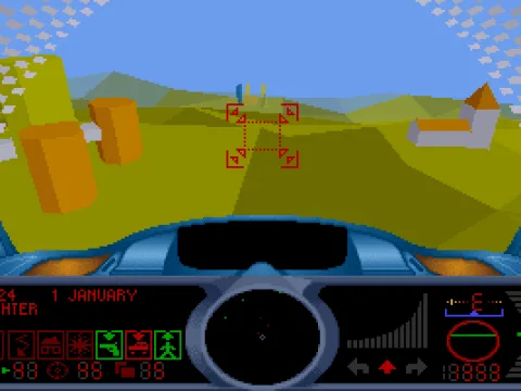 Exploring the map with Fighter aircraft.