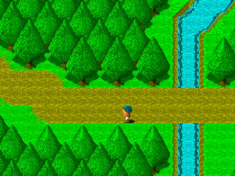 The wilderness areas connect towns and dungeons