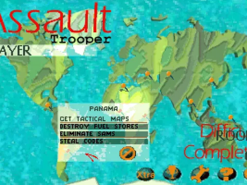 Mission list for one of the regions.