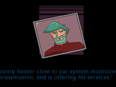 The background story in the intro is conveyed via static drawings with captions.