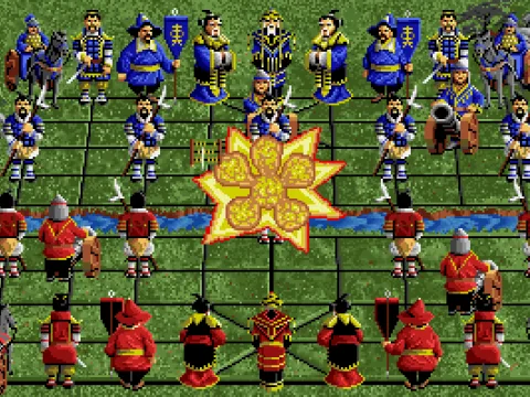 Cannon fire on a pawn