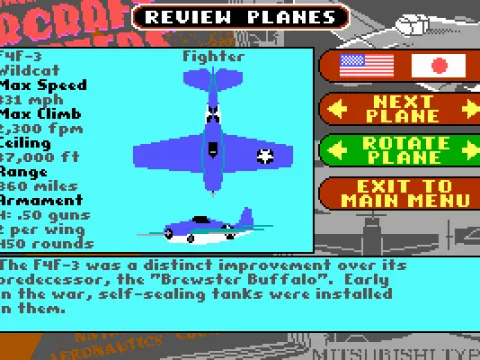 Review Planes - F4F-3 Wildcat