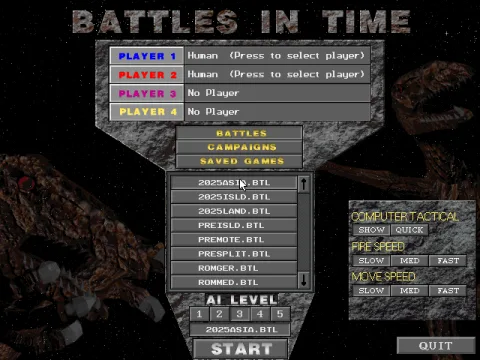 Main menu