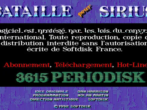 The copyright screen