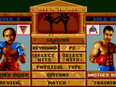 All the characters have the same body. The only thing that changes in this screen is their face. (VGA)