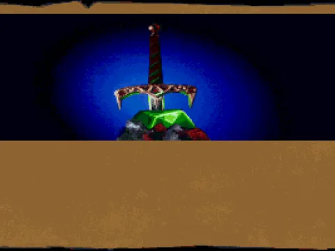 The goal is to protect the sword in the stone...