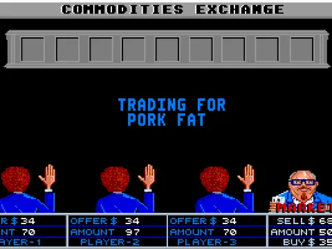 Outbidding the other players for commodities