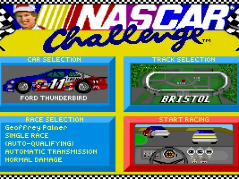 Main menu for BENC - note settings box